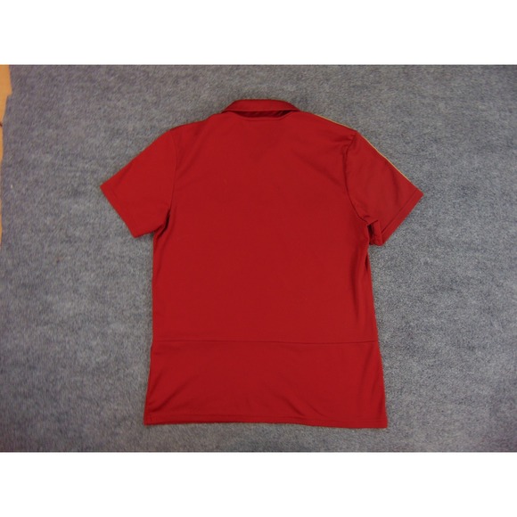 Atlanta United FC Shirt Mens Large Red Polo Soccer Adidas Climalite Red Soccer - Picture 6 of 7